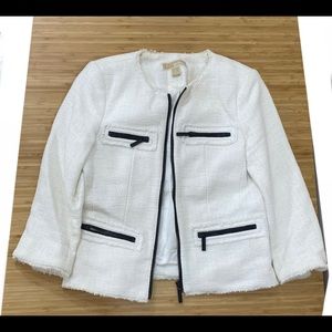 Michael Michael Kors Tweed Jacket White